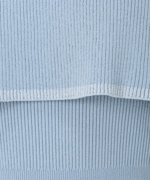MISCH MASCH(ミッシュマッシュ)の「オフショルラメニットワンピース(ワンピース・レディース・ベージュ/レッド/ブルー・フリ-)」の12枚目の写真