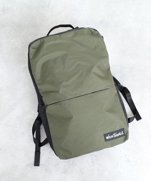 WILD THINGS(ワイルドシングス)の「WILD THINGS X-PAC ナイロンバックパック 14L(バックパック/リュック・メンズ・ブラック/オリーブ/ベージュ・FREE)」の3枚目の写真