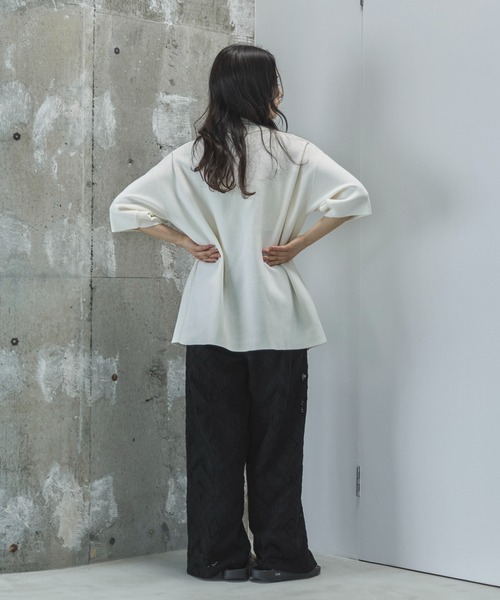 feepur（フェピュール）の「【TALLサイズあり】レースパンツ（その他パンツ・レディース・ブラック/オフホワイト・SMALL/MEDIUM/TALL）」の20枚目の写真