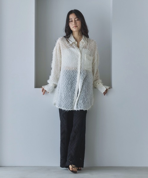 feepur（フェピュール）の「【TALLサイズあり】レースパンツ（その他パンツ・レディース・ブラック/オフホワイト・SMALL/MEDIUM/TALL）」の21枚目の写真