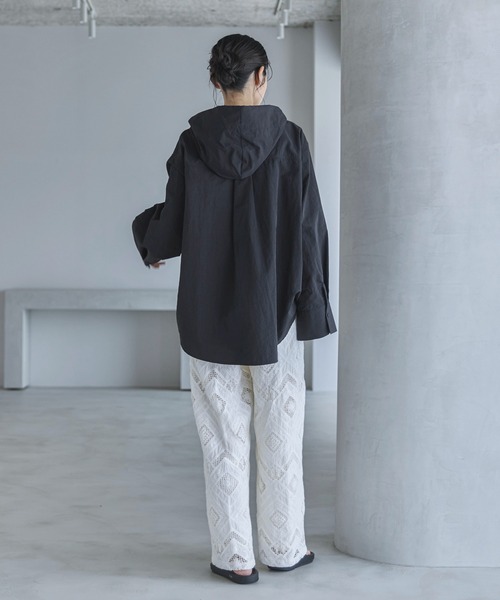 feepur（フェピュール）の「【TALLサイズあり】レースパンツ（その他パンツ・レディース・ブラック/オフホワイト・SMALL/MEDIUM/TALL）」の8枚目の写真