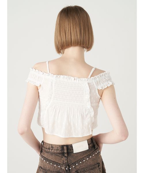 FURFUR（ファーファー）の「フリルデザインブラウス（Tシャツ/カットソー・レディース・ブラック/ライトブルー/ホワイト・FREE）」の11枚目の写真