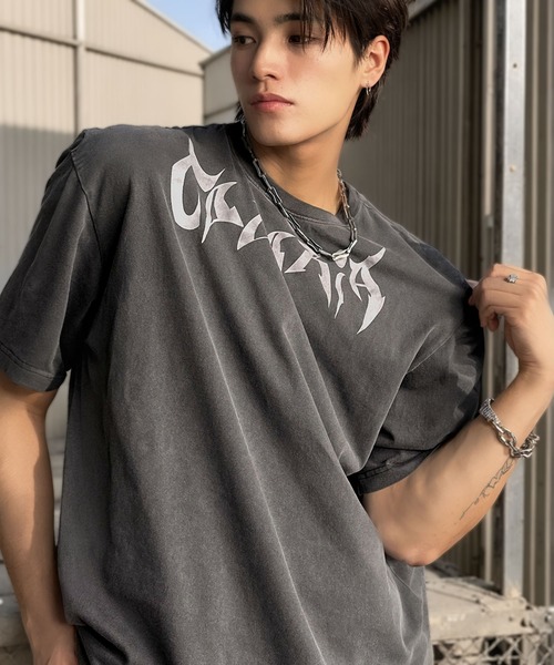 XLARGE ピグメント加工 半袖Ｔシャツ 色落ち感がかっこいい◎ ASTRONOMY tシャツ ピグメント加工ビッグシルエット半袖Tシャツ