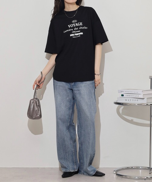mitis(ミティス)の「mitis 冷感カノコ プリントTシャツ(Tシャツ/カットソー・レディース・ホワイト×ブラック/ホワイト×グリーン/ホワイト系その他・M)」の14枚目の写真
