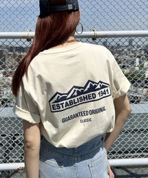 【日本未発売/WEB限定】JEEP(ジープ)/グラフィック バックロゴ ロゴ刺繍 半袖 Tシャツ/M-Logo graphic t-shirt