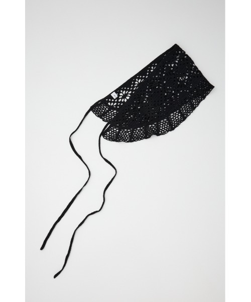 LAGUA GEM（ラグアジェム）の「CROCHET WRAP ベルト（ベルト・レディース・アイボリー/ブラック・FREE）」の5枚目の写真