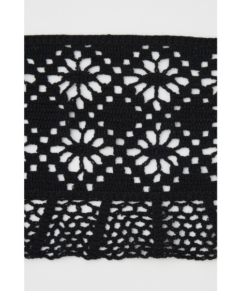 LAGUA GEM（ラグアジェム）の「CROCHET WRAP ベルト（ベルト・レディース・アイボリー/ブラック・FREE）」の6枚目の写真