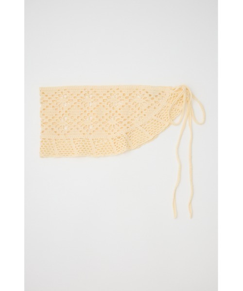 LAGUA GEM（ラグアジェム）の「CROCHET WRAP ベルト（ベルト・レディース・アイボリー/ブラック・FREE）」の10枚目の写真