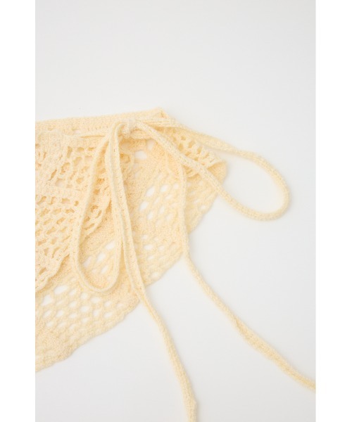 LAGUA GEM（ラグアジェム）の「CROCHET WRAP ベルト（ベルト・レディース・アイボリー/ブラック・FREE）」の11枚目の写真