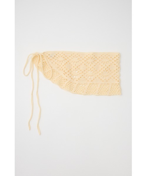 LAGUA GEM（ラグアジェム）の「CROCHET WRAP ベルト（ベルト・レディース・アイボリー/ブラック・FREE）」の9枚目の写真