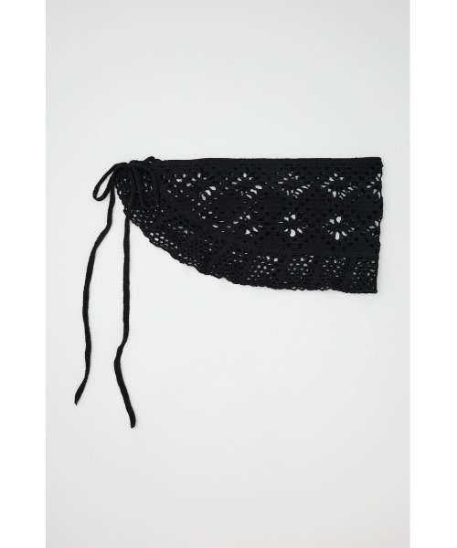 LAGUA GEM（ラグアジェム）の「CROCHET WRAP ベルト（ベルト・レディース・アイボリー/ブラック・FREE）」の3枚目の写真