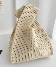 IRADOWL（アイラドール）の「メッシュデザインニットミニハンドバッグ（ハンドバッグ）」
