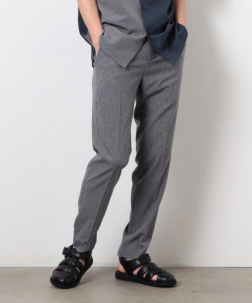 COMME CA ISM（コムサイズム）の「【セットアップ対応】ライトウエイト ポリエステル テーパードスラックス（スラックス・メンズ・ブラック/グレー/ネイビー/ベージュ・SMALL/MEDIUM/LARGE）」の20枚目の写真