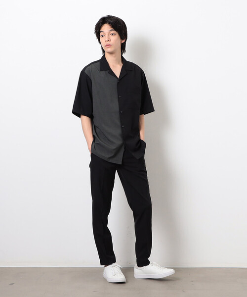 COMME CA ISM（コムサイズム）の「【セットアップ対応】ライトウエイト ポリエステル テーパードスラックス（スラックス・メンズ・ブラック/グレー/ネイビー/ベージュ・SMALL/MEDIUM/LARGE）」の21枚目の写真