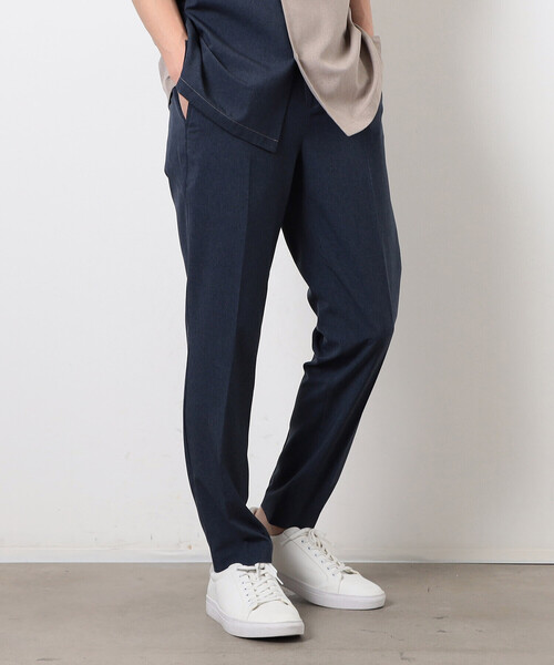 COMME CA ISM（コムサイズム）の「【セットアップ対応】ライトウエイト ポリエステル テーパードスラックス（スラックス・メンズ・ブラック/グレー/ネイビー/ベージュ・SMALL/MEDIUM/LARGE）」の9枚目の写真