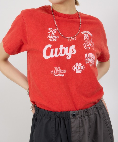 RODEO CROWNS WIDE BOWL(ロデオクラウンズワイドボウル)の「WMC Tシャツ(Tシャツ/カットソー・レディース・レッド/ネイビー/サックスブルー/オフホワイト・FREE)」の4枚目の写真