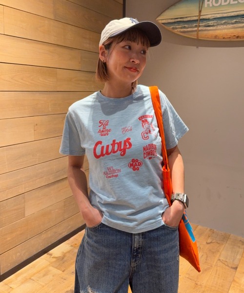 RODEO CROWNS WIDE BOWL(ロデオクラウンズワイドボウル)の「WMC Tシャツ(Tシャツ/カットソー・レディース・レッド/ネイビー/サックスブルー/オフホワイト・FREE)」の3枚目の写真
