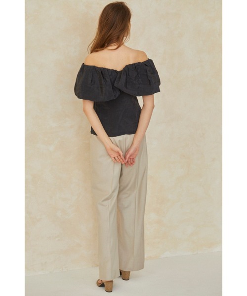 Estella.K(エステラケー)の「Parker Top オフショルケープブラウス(シャツ/ブラウス・レディース・ホワイト/ネイビー/キャメル/レンガ・FREE)」の18枚目の写真