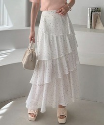 one after another NICE CLAUP | スリット入りティアードスカート(スカート)