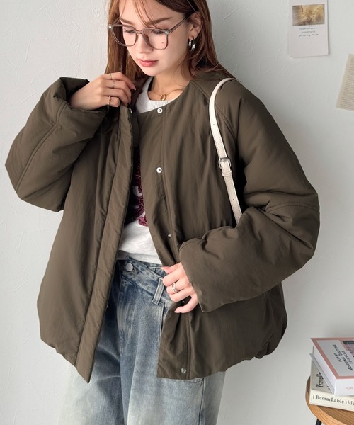 セール】《JaVa ジャバコラボ》衿2WAYで旬映え。衿取り外し可能エッグ