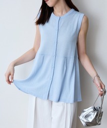 TRIANGLE PALETTE | ペプラム ラメニット ベスト/ジレ(ベスト)