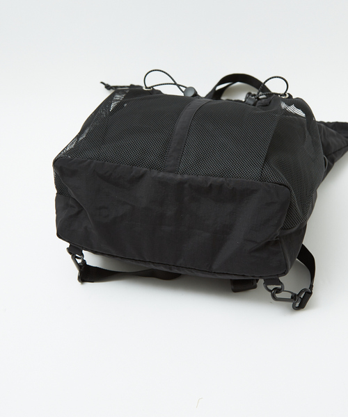 Dickies(ディッキーズ)の「【DICKIES/ディッキーズ】3WAY MP DS SACK 80976100/ドローストリングデザイン/スポーティ/カジュアル/ナップザック/ユニセックス【WEB限定】(バックパック/リュック・レディース・グレー/アイボリー/ブラック・フリー)」の4枚目の写真