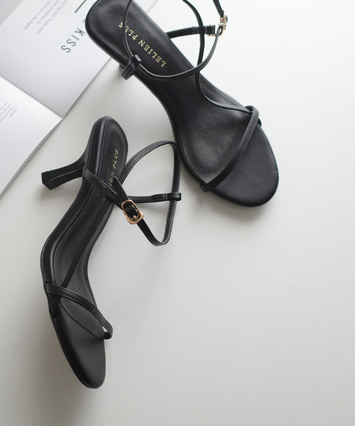 AmiAmi(アミアミ)の「アンクルストラップサンダル/華奢サンダル(サンダル・レディース・シャンパン/ホワイト/レッド/ブラック/シルバー/レオパード/キャメル・3L/L/LL/M/S)」の2枚目の写真