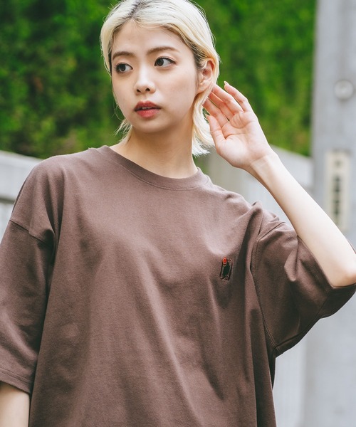 LB/S (エルビーエス)の「【DESERT SPORTSWEAR:デザートスポーツウェア】ワンポイント 刺繍 Tシャツ(Tシャツ/カットソー・メンズ・アイボリー/サックスブルー/スミクロ/ピンク/ブラウン/ブラック/ホワイト・MEDIUM/LARGE/X-LARGE)」の5枚目の写真