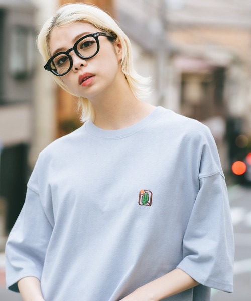 LB/S (エルビーエス)の「【DESERT SPORTSWEAR:デザートスポーツウェア】ワンポイント 刺繍 Tシャツ(Tシャツ/カットソー・メンズ・アイボリー/サックスブルー/スミクロ/ピンク/ブラウン/ブラック/ホワイト・MEDIUM/LARGE/X-LARGE)」の6枚目の写真