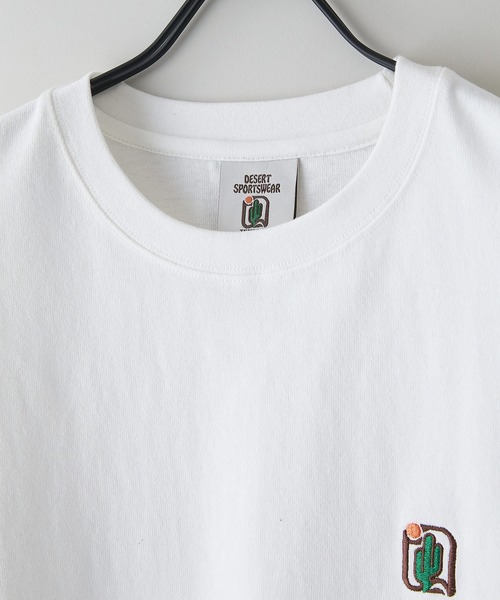 LB/S (エルビーエス)の「【DESERT SPORTSWEAR:デザートスポーツウェア】ワンポイント 刺繍 Tシャツ(Tシャツ/カットソー・メンズ・アイボリー/サックスブルー/スミクロ/ピンク/ブラウン/ブラック/ホワイト・MEDIUM/LARGE/X-LARGE)」の11枚目の写真