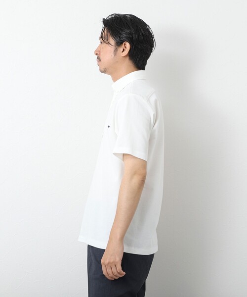 NOLLEY’S（ノーリーズ）の「《ビジカジ対応》【ALBINI】吸水速乾クジラBD Polo ビズポロ 25SS（ポロシャツ・メンズ・ホワイト/ネイビー/ブラック系その他/ブルー系その他・XL/L/M/S/XXL）」の8枚目の写真