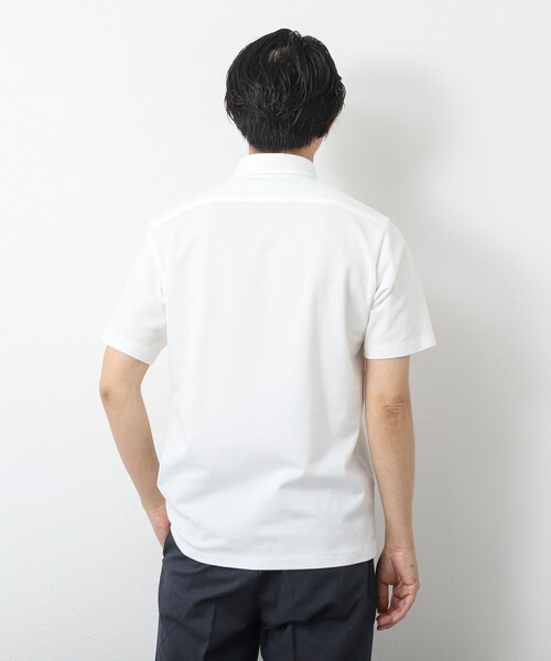NOLLEY’S（ノーリーズ）の「《ビジカジ対応》【ALBINI】吸水速乾クジラBD Polo ビズポロ 25SS（ポロシャツ・メンズ・ホワイト/ネイビー/ブラック系その他/ブルー系その他・XL/L/M/S/XXL）」の9枚目の写真