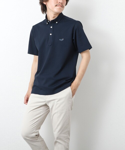 NOLLEY’S（ノーリーズ）の「《ビジカジ対応》【ALBINI】吸水速乾クジラBD Polo ビズポロ 25SS（ポロシャツ・メンズ・ホワイト/ネイビー/ブラック系その他/ブルー系その他・XL/L/M/S/XXL）」の19枚目の写真