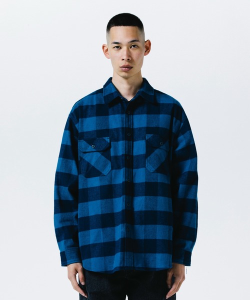 ROTTWEILER（ロットワイラー）の「R9 BUFFALO CHECK SHIRT（シャツ/ブラウス・メンズ・ブルー/グリーン・S/M/L/XL）」の2枚目の写真