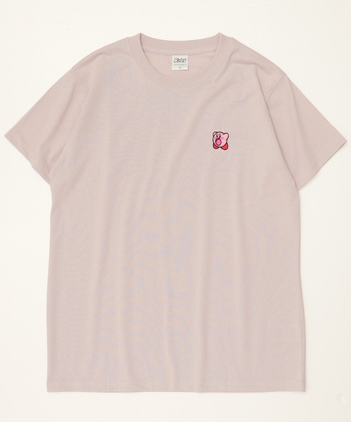 ALWAYS GOOD TIME（オルウェイズグッドタイム）の「【星のカービィ/KIRBY 】天竺 BOXシルエット ワンポイント刺繍/プリント 半袖Ｔシャツ（Tシャツ/カットソー・レディース・オフホワイト/ブラック/スモークピンク/パープル・L/M）」の11枚目の写真