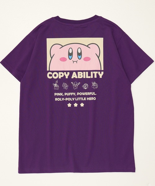 ALWAYS GOOD TIME（オルウェイズグッドタイム）の「【星のカービィ/KIRBY 】天竺 BOXシルエット ワンポイント刺繍/プリント 半袖Ｔシャツ（Tシャツ/カットソー・レディース・オフホワイト/ブラック/スモークピンク/パープル・L/M）」の10枚目の写真
