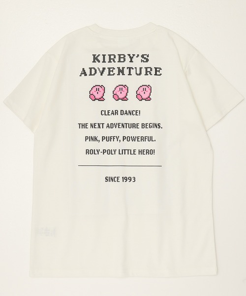 ALWAYS GOOD TIME（オルウェイズグッドタイム）の「【星のカービィ/KIRBY 】天竺 BOXシルエット ワンポイント刺繍/プリント 半袖Ｔシャツ（Tシャツ/カットソー・レディース・オフホワイト/ブラック/スモークピンク/パープル・L/M）」の6枚目の写真