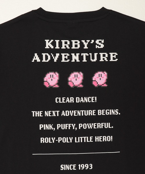 ALWAYS GOOD TIME（オルウェイズグッドタイム）の「【星のカービィ/KIRBY 】天竺 BOXシルエット ワンポイント刺繍/プリント 半袖Ｔシャツ（Tシャツ/カットソー・レディース・オフホワイト/ブラック/スモークピンク/パープル・L/M）」の14枚目の写真
