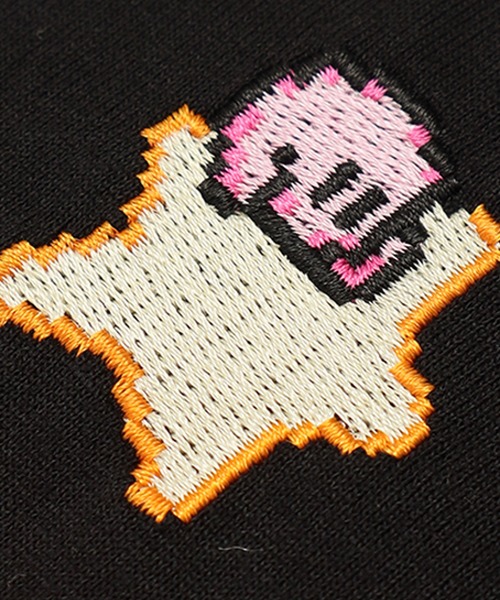 ALWAYS GOOD TIME（オルウェイズグッドタイム）の「【星のカービィ/KIRBY 】天竺 BOXシルエット ワンポイント刺繍/プリント 半袖Ｔシャツ（Tシャツ/カットソー・レディース・オフホワイト/ブラック/スモークピンク/パープル・L/M）」の16枚目の写真