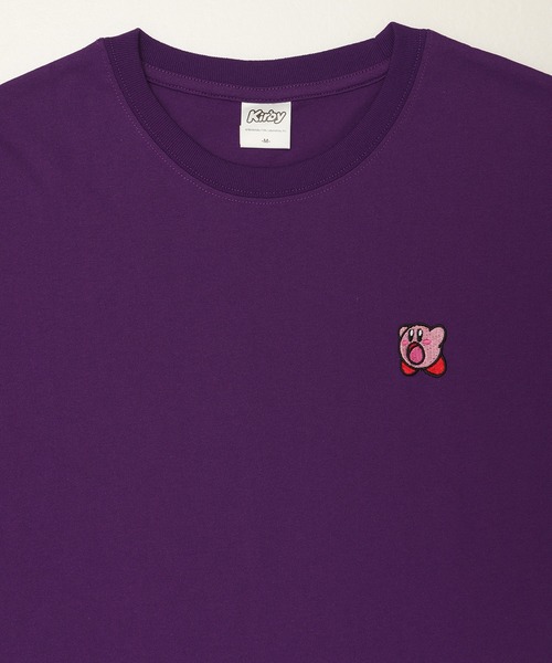 ALWAYS GOOD TIME（オルウェイズグッドタイム）の「【星のカービィ/KIRBY 】天竺 BOXシルエット ワンポイント刺繍/プリント 半袖Ｔシャツ（Tシャツ/カットソー・レディース・オフホワイト/ブラック/スモークピンク/パープル・L/M）」の18枚目の写真