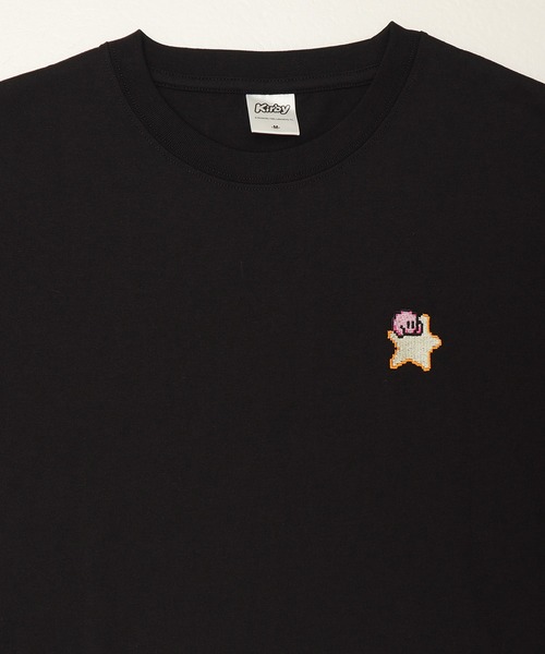 ALWAYS GOOD TIME（オルウェイズグッドタイム）の「【星のカービィ/KIRBY 】天竺 BOXシルエット ワンポイント刺繍/プリント 半袖Ｔシャツ（Tシャツ/カットソー・レディース・オフホワイト/ブラック/スモークピンク/パープル・L/M）」の13枚目の写真