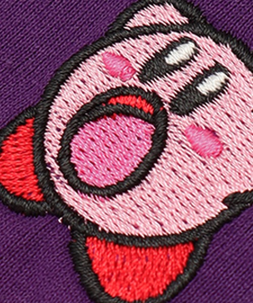 ALWAYS GOOD TIME（オルウェイズグッドタイム）の「【星のカービィ/KIRBY 】天竺 BOXシルエット ワンポイント刺繍/プリント 半袖Ｔシャツ（Tシャツ/カットソー・レディース・オフホワイト/ブラック/スモークピンク/パープル・L/M）」の22枚目の写真