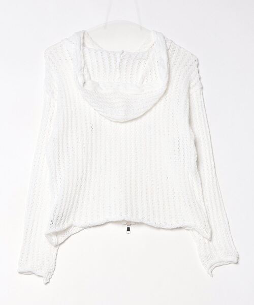 未使用♡ESSENTIALシースルージップアップ サイドラッフルアシンメトリートップス｜WOMEN｜250HSF80-291E