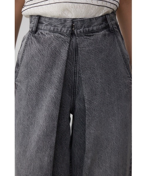 AZUL by moussy（アズールバイマウジー）の「【サイズ,身長別画像あり】AZUL DENIM フロントタックワイドデニム（デニムパンツ・レディース・ブルー/ライトブラック・SMALL/MEDIUM）」の9枚目の写真