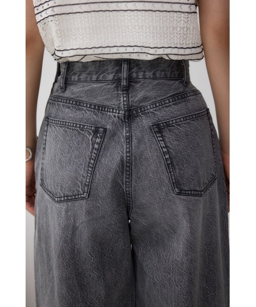AZUL by moussy（アズールバイマウジー）の「【サイズ,身長別画像あり】AZUL DENIM フロントタックワイドデニム（デニムパンツ・レディース・ブルー/ライトブラック・SMALL/MEDIUM）」の10枚目の写真
