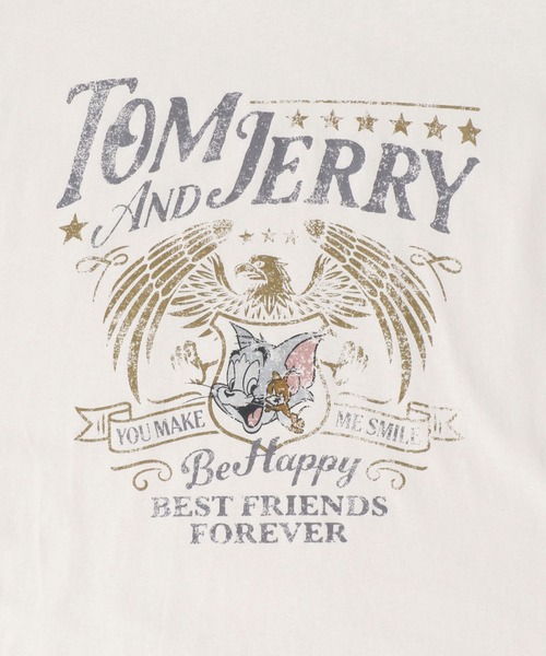 Tom＆Jerry（トムアンドジェリー）の「Tom＆Jerry/トムとジェリー オーバーサイズ ヴィンテージライク ロックプリント ノースリーブシャツ（タンクトップ・レディース・ブラック系その他/ホワイト系その他2/ブラック系その他2/ホワイト系その他・M/L/LL）」の10枚目の写真