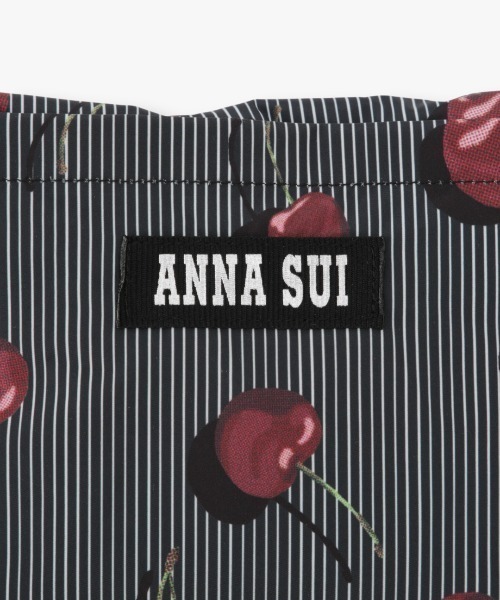 ANNA SUI(アナスイ)の「チェリープリント 撥水エコバッグ(エコバッグ/サブバッグ・レディース・パープル/ネイビー/ブラック・FREE)」の6枚目の写真