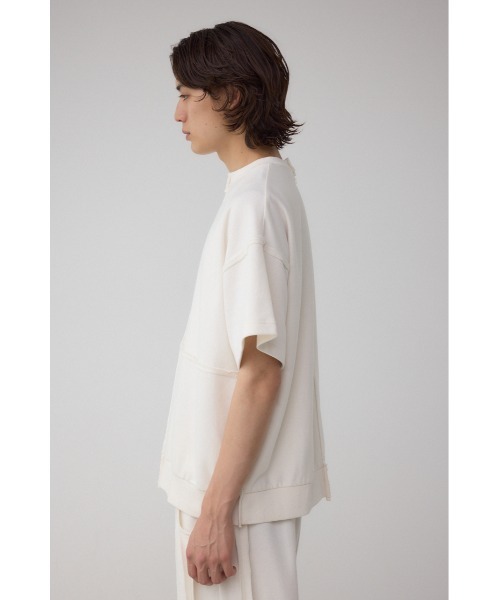 AZUL by moussy(アズールバイマウジー)の「インサイドアウトライントップス(Tシャツ/カットソー・メンズ・グレー/オフホワイト/ブラック・MEDIUM/LARGE)」の7枚目の写真