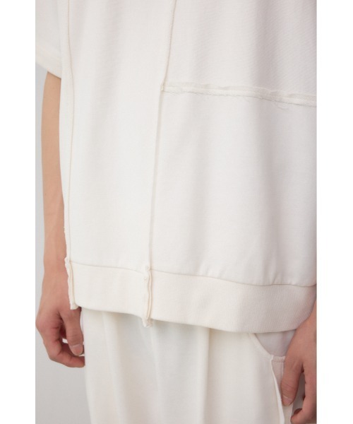 AZUL by moussy(アズールバイマウジー)の「インサイドアウトライントップス(Tシャツ/カットソー・メンズ・グレー/オフホワイト/ブラック・MEDIUM/LARGE)」の12枚目の写真