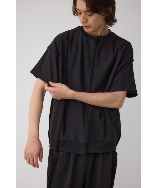 AZUL by moussy(アズールバイマウジー)の「インサイドアウトライントップス(Tシャツ/カットソー・メンズ・グレー/オフホワイト/ブラック・MEDIUM/LARGE)」の14枚目の写真